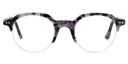 Carleton Round Purple Tortoise Glasses0