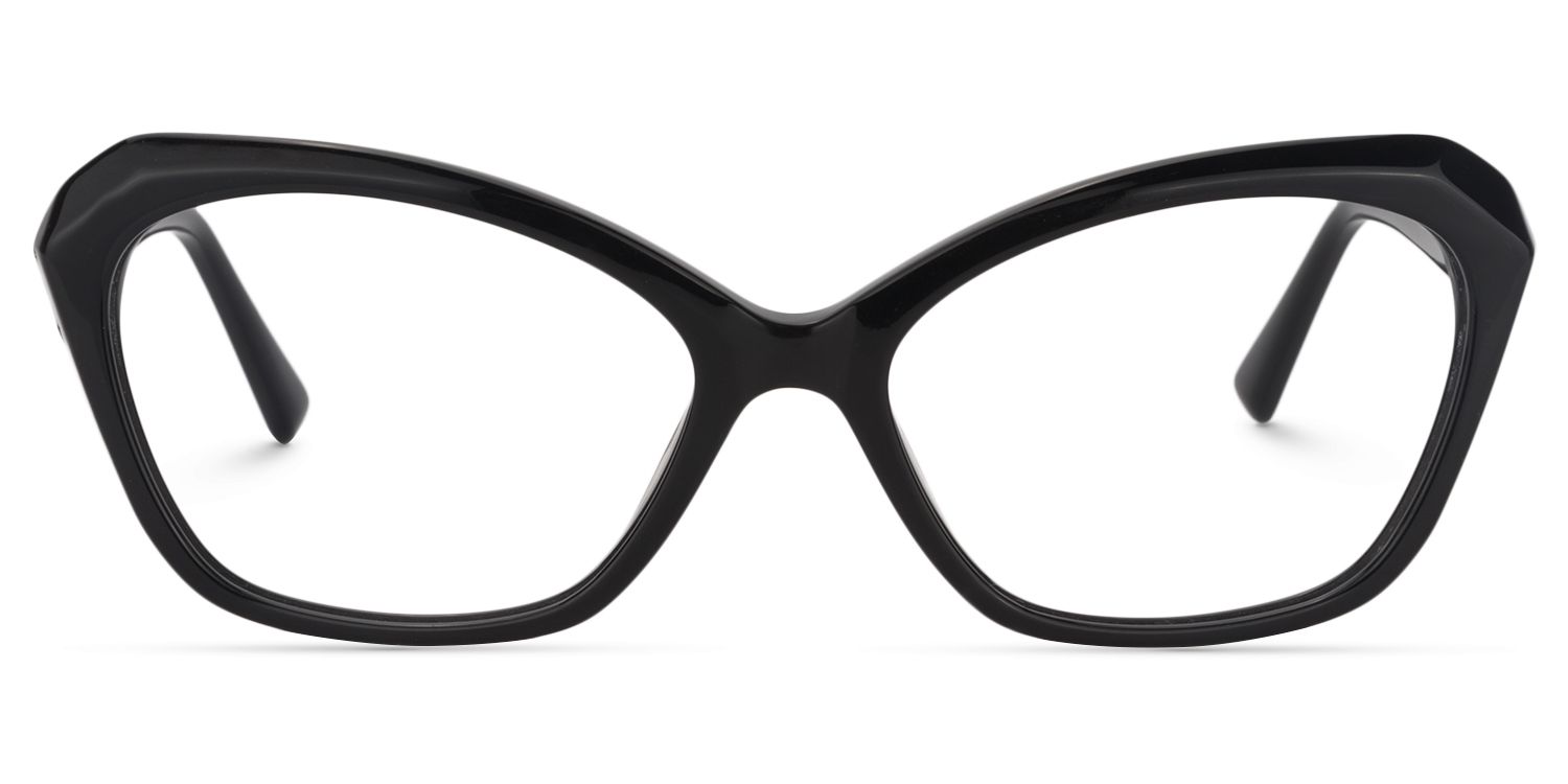 Rectangle Black Glasses| Zeelool Glasses0