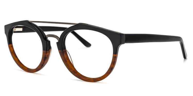 Katrece Round Two-Tone Glasses