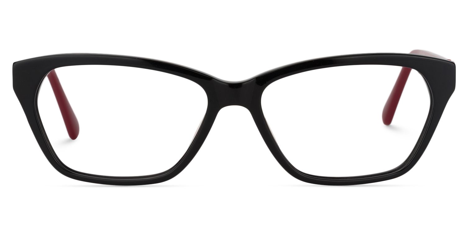 Rectangle Black Glasses | Zeelool Glasses0