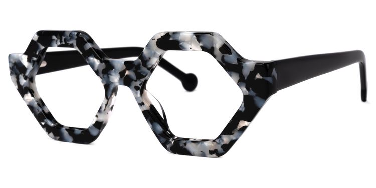 Barreto Geometric Marble Glasses