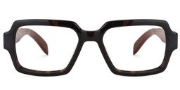 Vernon Rectangle Tortoise Glasses0