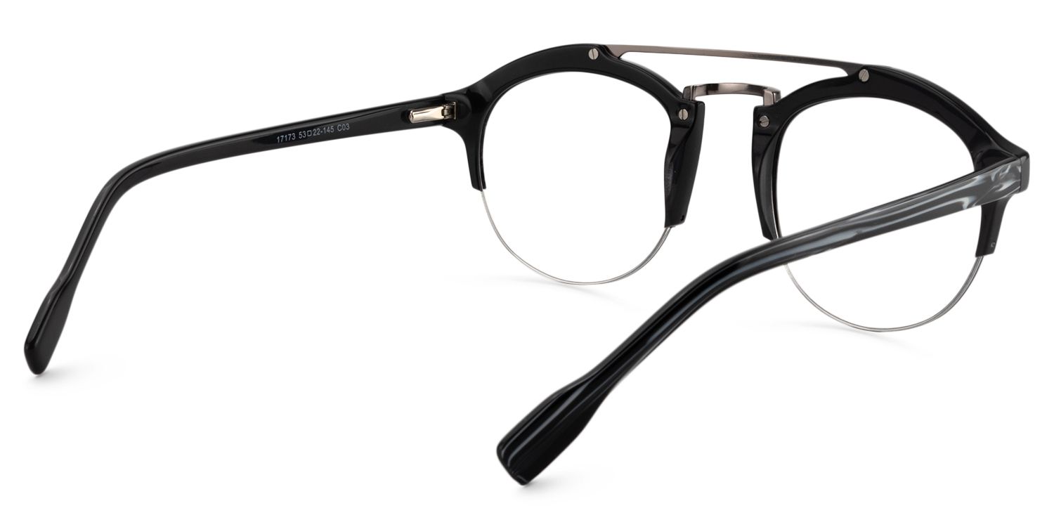 Aviator Gray Glasses | Zeelool Glasses5