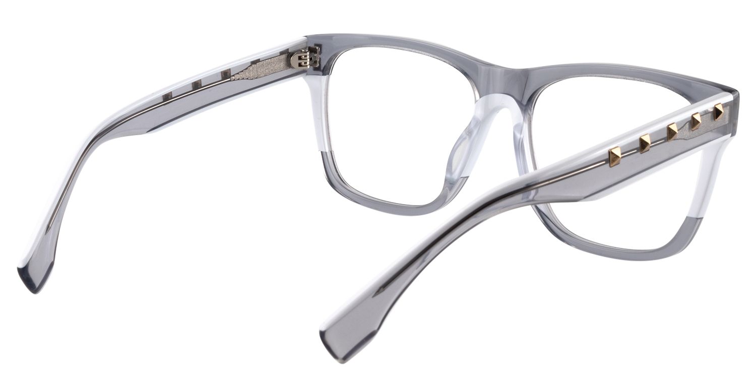 Square Gray Glasses | Zeelool Glasses5