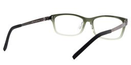 Antonia Rectangle Dark-Green Glasses5