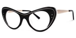 Mayra Cateye Black Glasses 1