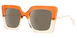 Qatar Orange Square Sunglasses1
