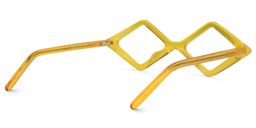 Allison  Diamond-shaped Yellow Glasses5