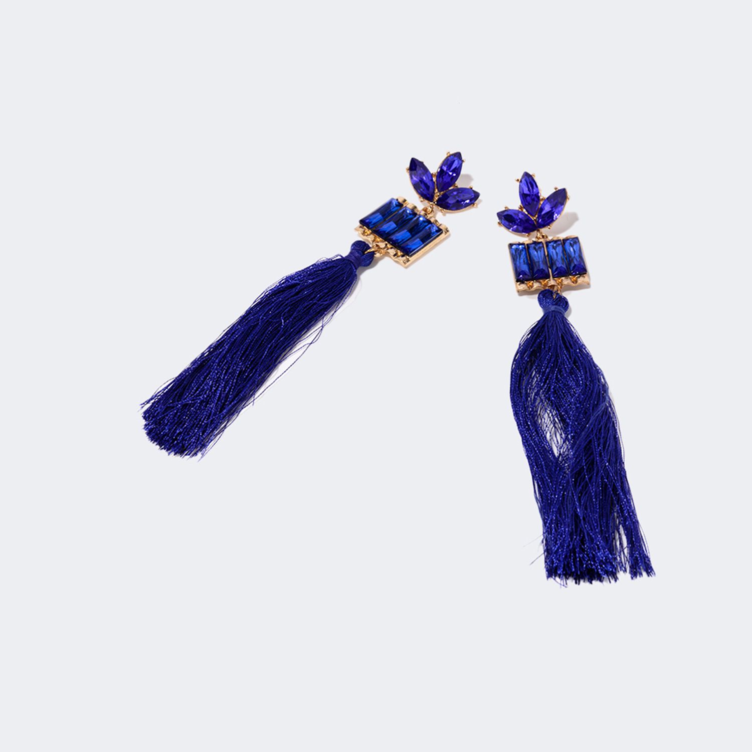 Tassels Blue Earring 2