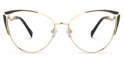 Celestine Cat Eye Black Glasses0