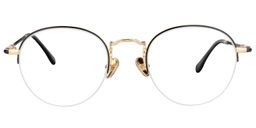 Abigail Round Black Glasses 0