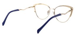 Celestine Cat Eye Blue Glasses5