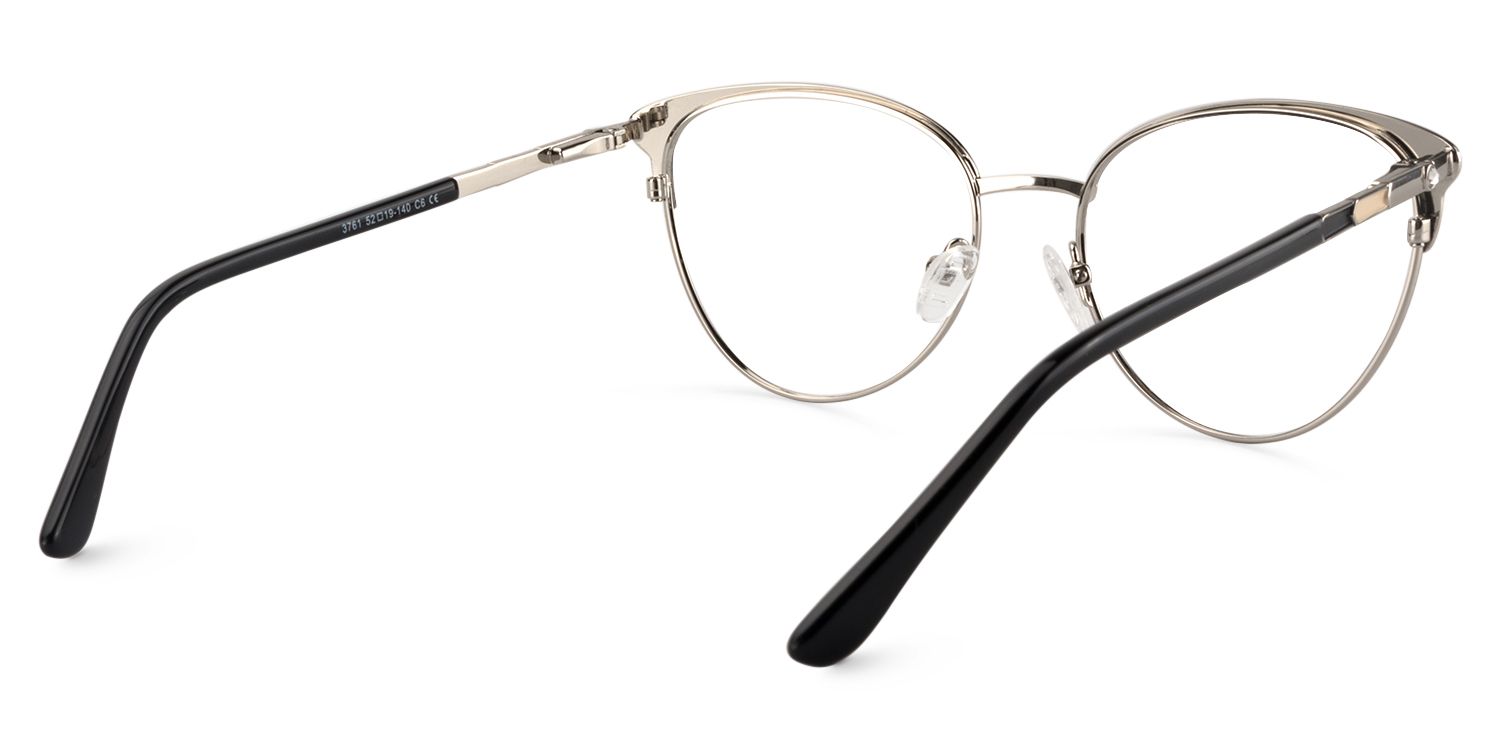 Browline Black Glasses | Zeelool Glasses5