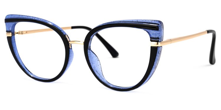 Medinas Cateye Blue Glasses
