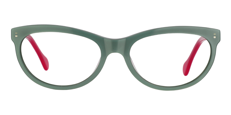 Oval Green Glasses0