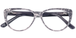 Mildred Cat Eye Gray Eyeglasses1