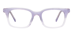 Colleen Rectangle Light Purple Glasses0