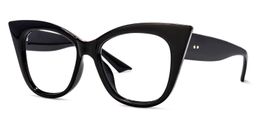 Farah Cateye Black Glasses1