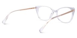 Chanda Cat Eye Clear Glasses5