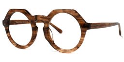 Pirtle Geometric Brown Glasses1