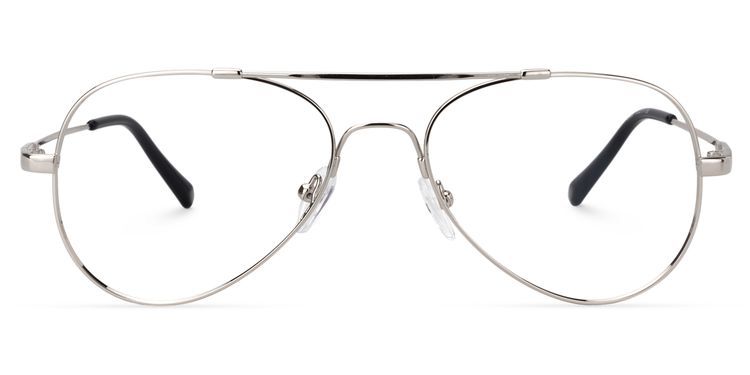 Chaima Aviator Silver Glasses