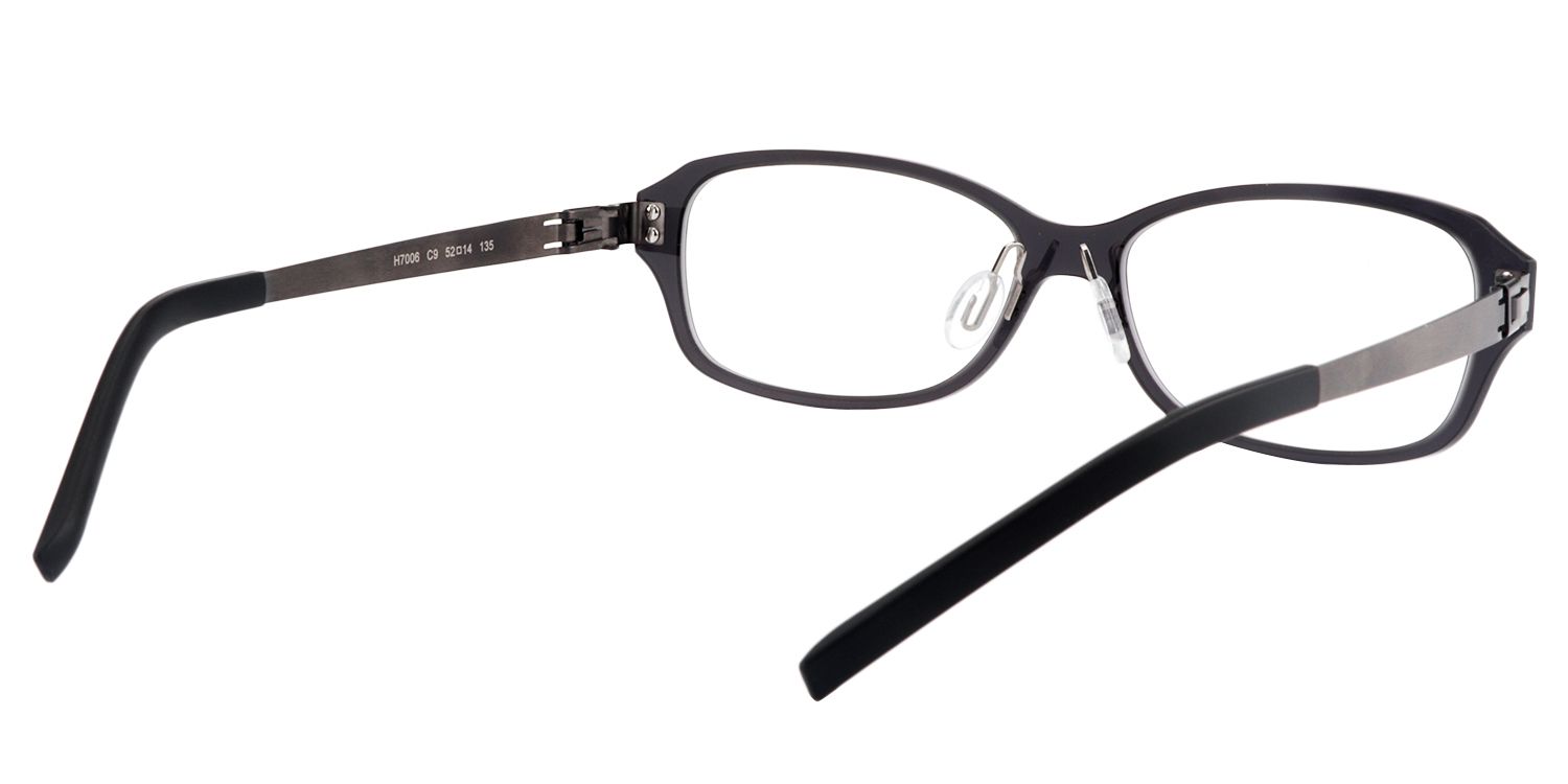 Rectangle Black Glasses | Zeelool Glasses5
