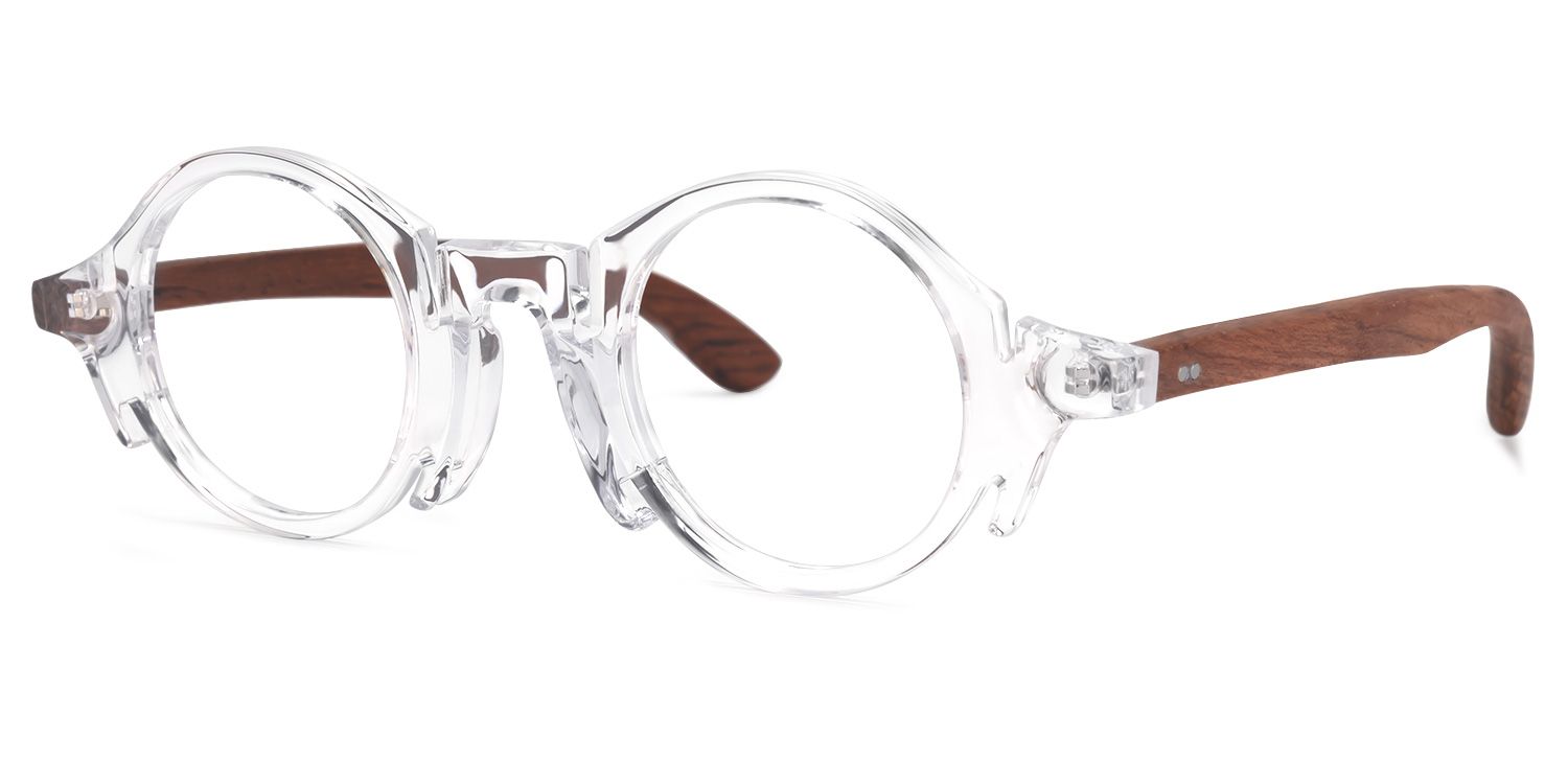 Charlie Round Clear Frame Glasses | Zeelool Optical1