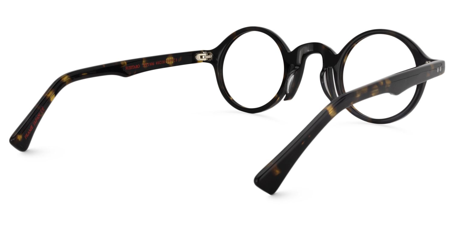 Round Yellow-Tortoise Glasses | Zeelool Glasses5