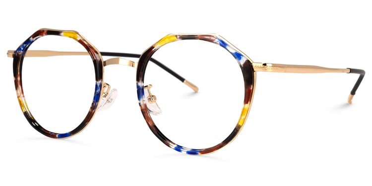 Gentry Geometric Floral Glasses