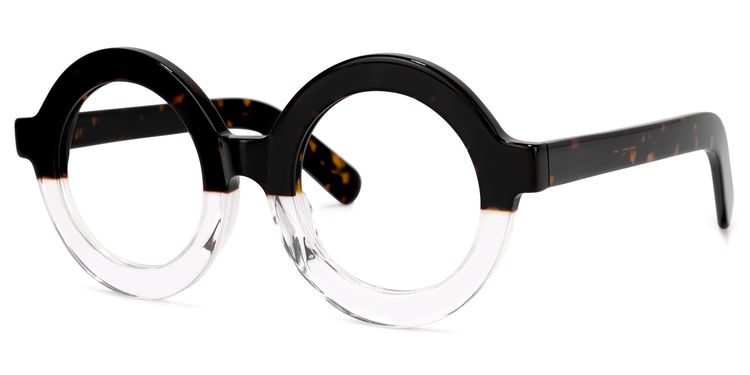 Calhoun Round Two-Tone Glasses