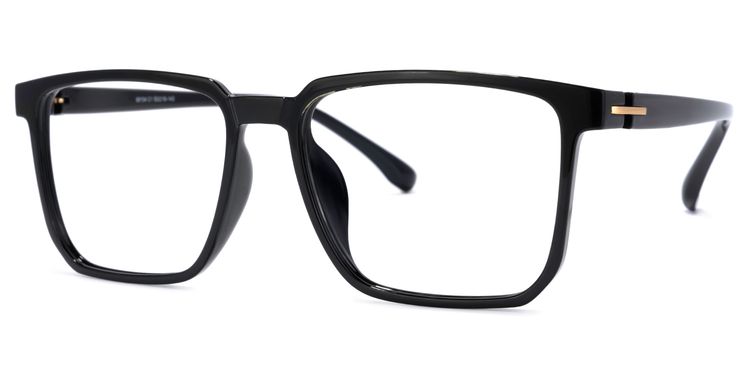 Zavala Rectangle Black Glasses