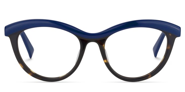 Sean Cat Eye Blue Glasses