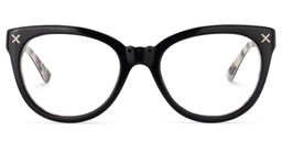 Cherie Cat Eye Black Glasses0