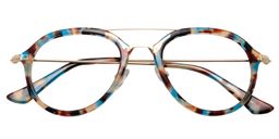 Chars Aviator Blue Tortoise Glasses1