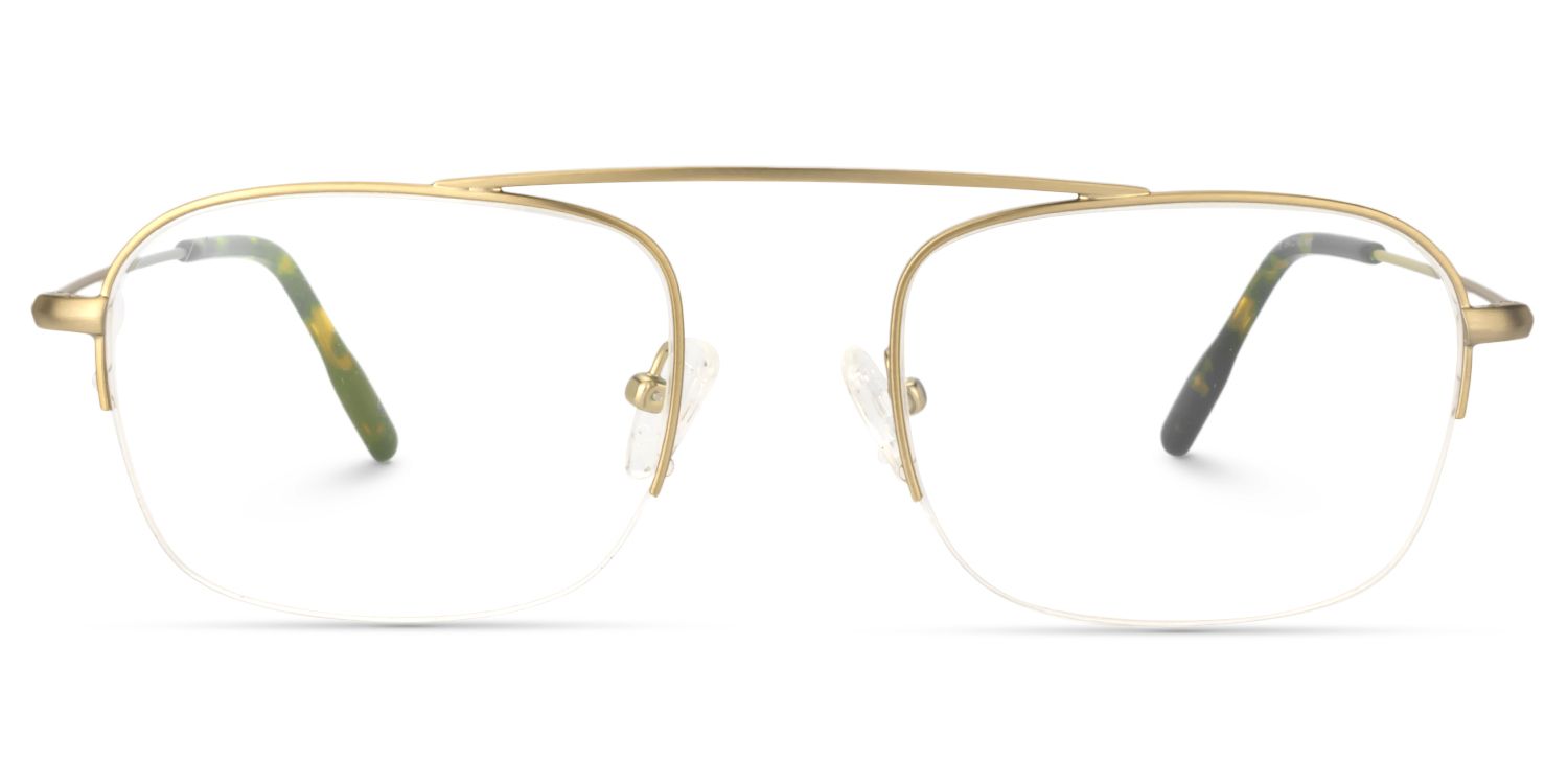 Rectangle Gold Glasses | Zeelool Glasses0