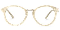 Chloe Round Beige Glasses0