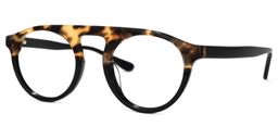 Pinky Round Black Glasses1