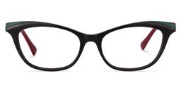 Chet Cat Eye Black Glasses0