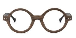 Christina Round Wood Glasses0