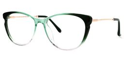 Ramsey Cateye Green Glasses1