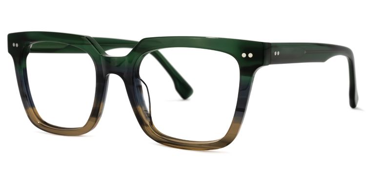 Minion Square Green Glasses