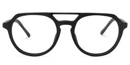 Clara Aviator Black Glasses0