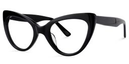 Claudette Black Cat eye Glasses1