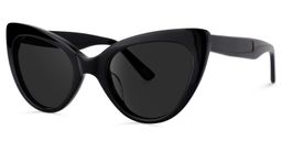 Claudette Black Cat eye Sunglasses1