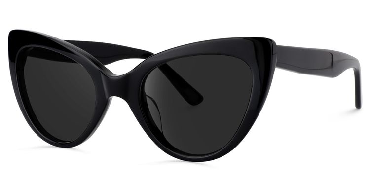 Claudette Black Cat eye Sunglasses