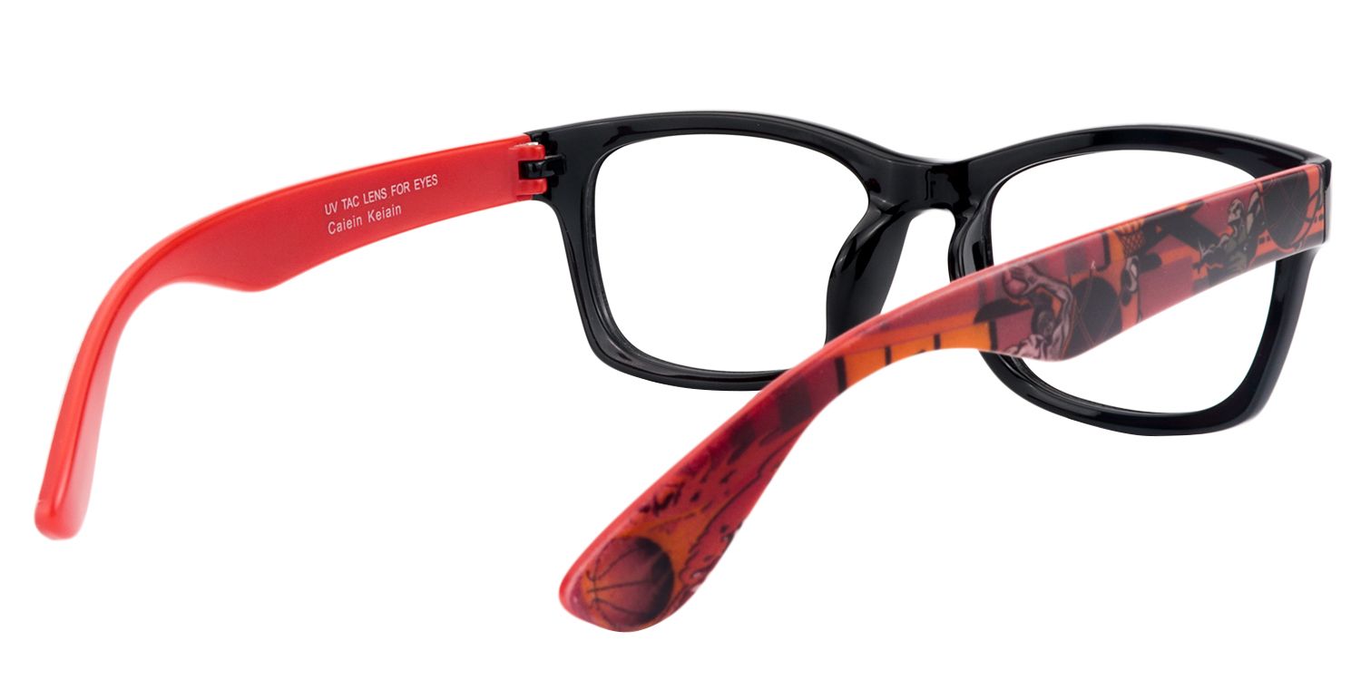 Rectangle Red Glasses | Zeelool Glasses5