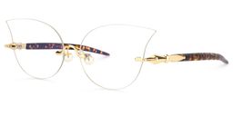 Clayborne Cat Eye Gold Glasses2