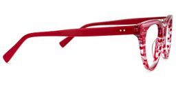 Fuentes Cateye Red Glasses2