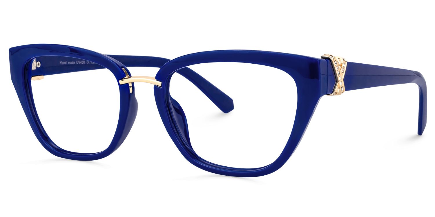 Cateye Blue Glasses | Zeelool Glasses2