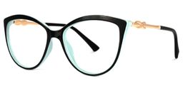 Omari Cateye Black Glasses1
